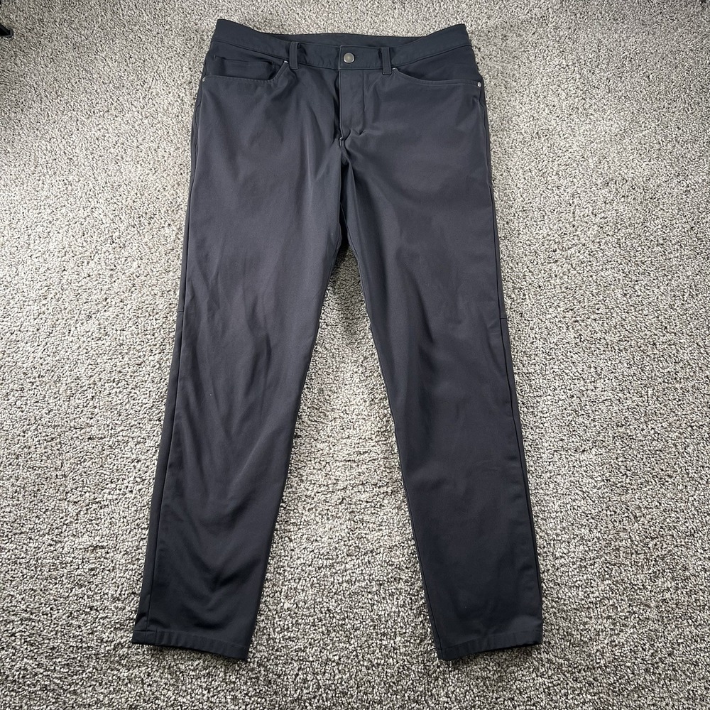 Lululemon ABC Pants Mens 32 Gray Preppy‎ Chino Classiccore Performance Casual